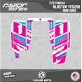 thumbnail image 4 of Kalair GFX Graphics Kit for Yamaha ATV BLASTER YFS 200 (1988-2002) Razor Series, 4 of 5
