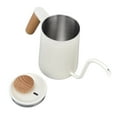 thumbnail image 4 of Stainless Steel Handle Drip Pot, Gooseneck  Drip Kettle Precise Pouring Multilayer Base Comfortable  For Induction Stove 600ml, 4 of 8