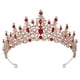 thumbnail image 1 of Tocado, piedras preciosas de lujo diamantes aleación tiara cena boda estilo tiara mujeres damas de honor novia niña MFZFUKR 223525-2, 1 of 8