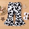 thumbnail image 4 of U·nikaka Baby Girls Outfit Sets Cow Letter Print Romper+Long Pants+Headband 3PCS 1-4Y, 4 of 7