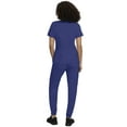 thumbnail image 6 of Stat Medical Wear Women’s Scrubs Set - 2 Pocket V-Neck Scrub Top with 5 Pocket Joggers Pant Set 100210 (Size M, Color Navy), 6 of 7