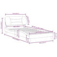 thumbnail image 2 of vidaXL Bed Frame with Headboard Mattress Foundation Bedroom Furniture Fabric, 2 of 12