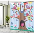 thumbnail image 2 of Palm Tree Shower Curtain, Palm Tree Silhouette Exotic Plant on Dark Theme Foliages Relaxing in Nature Image, Cloth Fabric Bathroom Decor Set with Hooks,, 2 of 4