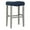 Antique Gray/Navy Blue, variant on 29" Inch Upholstered Backless Saddle Seat Counter Stool, Antique Gray/Gray