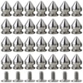 thumbnail image 3 of 100 Pack Spikes and Studs 9.5MM Spikes for Clothing Metal Studs Rivets for Leather Punk Spikes Acce, 3 of 5