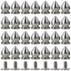 thumbnail image 3 of 100 Pack Spikes and Studs 9.5MM Spikes for Clothing Metal Studs Rivets for Leather Punk Spikes Acce, 3 of 5