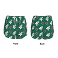 thumbnail image 5 of Picia Gingerbread Snowman Cookies Pattern Women's 2 in 1 Athletic Running Shorts High Waisted Workout Casual Gym Sweat Shorts with Comfy Liner Zipper Pockets-XX-Large, 5 of 9