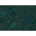 thumbnail image 1 of Ahgly Company Machine Washable Indoor Rectangle Transitional Night Black Area Rugs, 2' x 4', 1 of 7