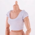 thumbnail image 2 of Pantalones cortos de niña Baoblaze 1/6 y camiseta blanca para accesorios de bricolaje, 2 of 8