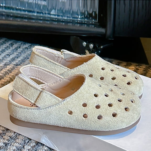 Hifoo Children Sandals Open Toe Patchwork 2026 Summer Girls Hole Shoes Hollow Boys' Beach Shoes Soft Soled Children Shoes Classic Kids Footwear