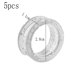 thumbnail image 2 of 10 piezas tijeras de pelo de barbero tijeras anillos para dedo traje para tijeras de peluquería y barbero, 2 of 5
