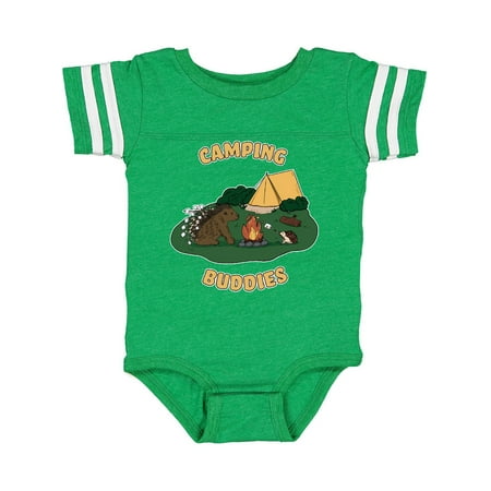 

Inktastic Hedgehog and Porcupine-Camping Buddies Gift Baby Boy or Baby Girl Bodysuit