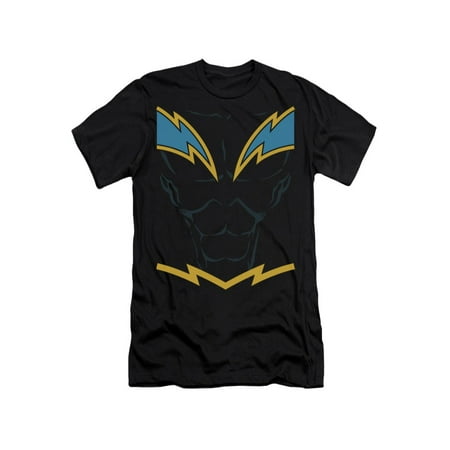 Justice League Of America DC Black Lightning Armor Costume Adult Slim T-Shirt
