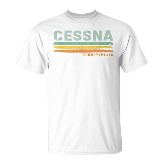 SR Vintage Stripes Cessna Pa T-Shirt