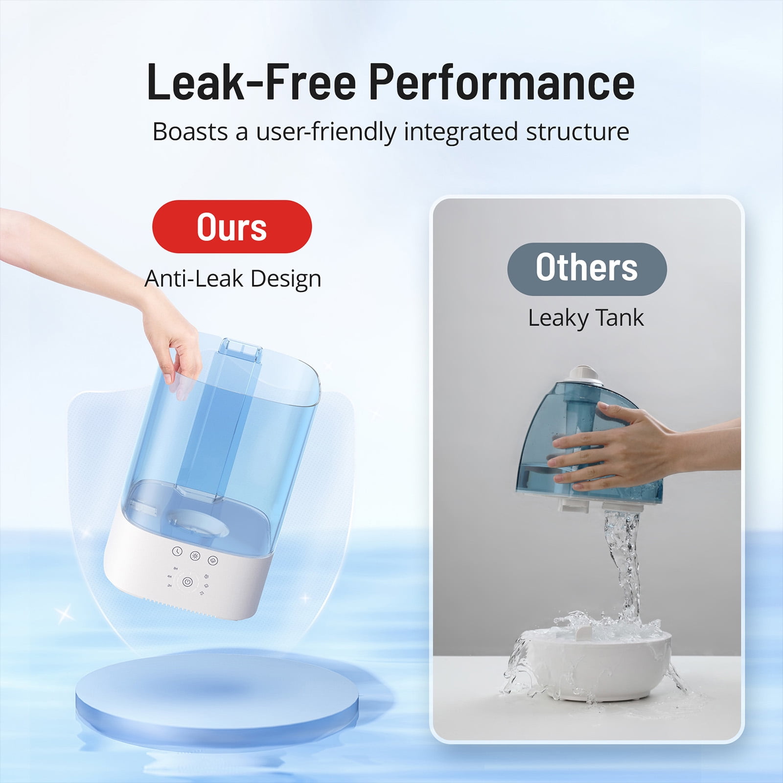 Buy Humidifiers for Bedroom Mideum Room Home, Paris Rhone 3.5L Cool Mist Top Fill Ultrasonic