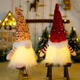 thumbnail image 2 of Christmas Gnome Ornaments Faceless Led Light Plush Doll Xmas Decors Gift, 2 of 7