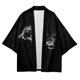 thumbnail image 4 of Conjunto de chaqueta kimono DOSLAVIDA para hombre con parte delantera abierta y pantalones cortos, 4 of 7