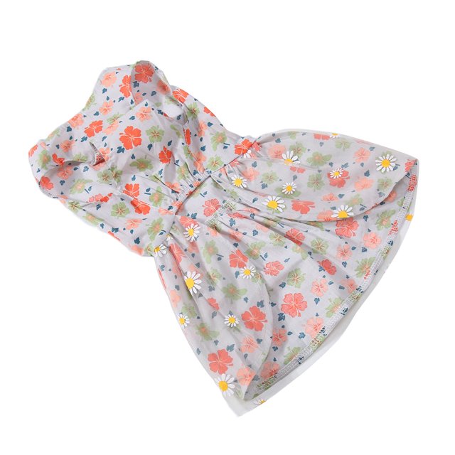Vestidos de Perro para Perros Pequeños Vestido de Princesa para Perros Patrón Floral con Decoración de Malla de Margaritas Vestidos para Perros Pequeños Ropa para ANGGREK Otros
