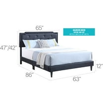 Glory Furniture Deb Full Bed in Black Color