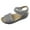 Gray, variant on Wedges for Women Ankle Hook and Loop Open Toe Hollow out Arch Support Soft Sole Comfortable Non Slip Breathable Summer Casual Walking Sandals White