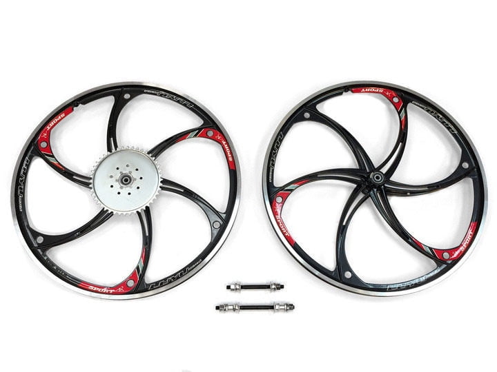 Aluminum Wheels with 44T Sprocket HY22 (Black) 80CC Gas Motorized Bicycle