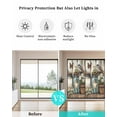 thumbnail image 4 of Window Privacy Film Country Flower Stained Glass Window Film Decorative Sun Block Window Cover Retro Western Texas Star Butterfly Bird Window Clings Static Adhesive Sticker for Bathroom 35.4"x78.7", 4 of 7