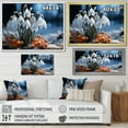 thumbnail image 4 of Designart "Serenity Among Snowdrops in the Snow II" Floral Floater Framed Canvas Print, 4 of 7