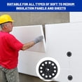 thumbnail image 4 of Polypropylene Washers 60 mm for Fixing Supporting Rigid Foam Insulation Panels and Sheets Load Spreading Plastic Washers Flat for Screws and Nail, Bl, 4 of 7