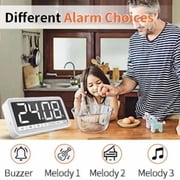 VOCOO Large Display Digital Timer ,Magnetic & Hanging, Countdown/Count Up, 3-Level Brightness, Loud Alarm, for Cooking, Teaching, Workout