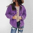 thumbnail image 3 of Vedolay Casual Tops for Women Jackets for Women Business Casual Long Sleeve Business Fashion Suit Jackets,Purple M, 3 of 4