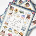 thumbnail image 5 of LEJHVAQK 2026 Bucket List Calendar - Creative Art Watercolor Monthly Planner - Desktop Time Reminder Card & Home Decor Desk Ornament - Perfect Gift(B 3PCS), 5 of 9