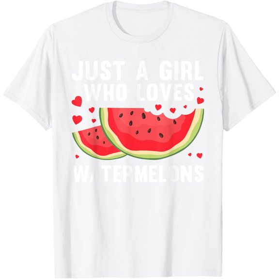 Exquisite and comfortable-Funny Watermelon Fruit Art For Girls Kids Women Fruit Lover T-Shirt