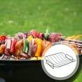 thumbnail image 6 of Hariumiu Turkey Roasting Rack Large Carbon Steel Roasting Rack High-temperature Resistant V-shaped Griddle Rib Grilling Rack Family-sized Roast Grill Rack, 6 of 8