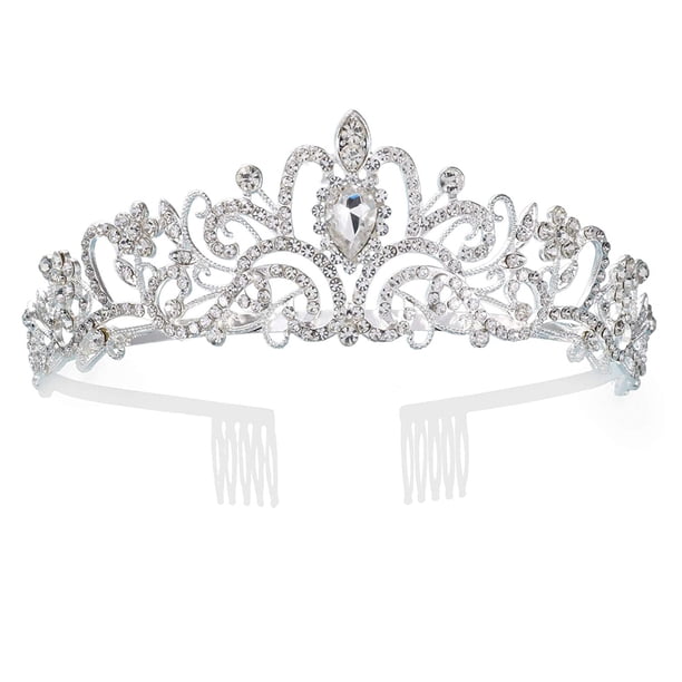 Tiara de cumpleaños para niña, corona para niñas, corona de princesa con banda de cumpleaños, diadema de cumpleaños para niña, tiara de corona de cumpleaños para mujer, decoraciones de feliz