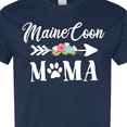 thumbnail image 4 of Inktastic Maine Coon Mama with Flowers and Arrow T-Shirt, 4 of 5
