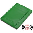 thumbnail image 3 of Rfid Blocking Slim Credit Card Holder Thin Minimalist Front Pocket Genuine Leather Wallet with Id Card Window, 3 of 7