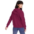 thumbnail image 4 of Hanes EcoSmart Women’s Fleece Zip Hoodie Cardinal M, 4 of 5