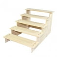 thumbnail image 3 of KLKCMS Wood Display Riser Collectibles Display Stand for Ornaments Crafts Apartment 5 Layer 30cm, 3 of 9