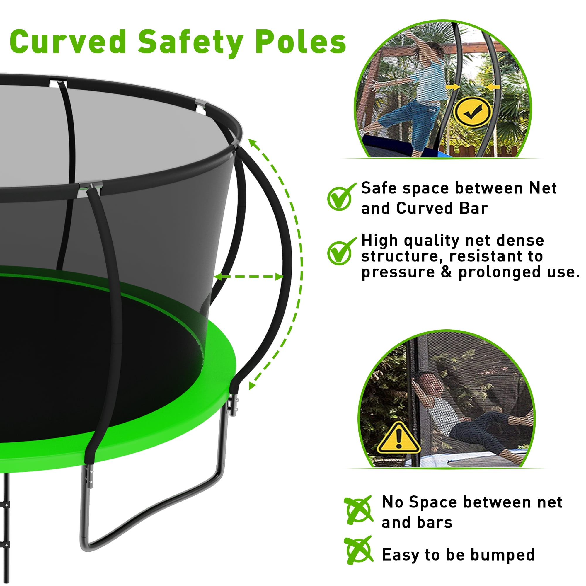 Jump Into Fun 12FT Trampoline 1200LBS for 6 Kids and Adults, Galvanized Anti-Rust Coating Pumpkin Outdoor Trampolines with Enclosure Net and Basketball Hoop, Gift Family Use