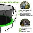 thumbnail image 5 of Jump Into Fun 14FT Trampoline 1400LBS for 8 Kids and Adults, Galvanized Anti-Rust Coating Pumpkin Outdoor Trampolines with Enclosure Net and Basketball Hoop, Lights, Sprinkler, Gift Family Use, 5 of 7