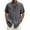Dark Gray, variant on Mens T-Shirt Solid Short Sleeve Stand Collar Buttons Pullover Tops