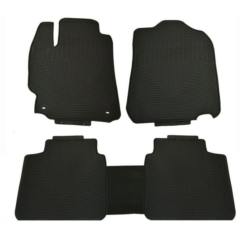 All Weather Rubber Black Floor Mats Set for Toyota 2012 - 2017 Camry ...