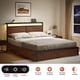 thumbnail image 4 of Cama Queen FABATO Cabecera Cajones Luces Led Usb, 4 of 10