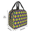 thumbnail image 3 of Easygdp Mardi Gras Bolsa Térmica Premium - Tela Oxford Impermeable, Gran Capacidad, Bolsillo Frontal, Unisex para Trabajo, Escuela, Actividades al Aire Libre y Picnics, 3 of 8