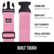 thumbnail image 2 of Correas de equipaje GORILLA GRIP Heavy Duty, paquete de 4, ajustables, rosas, 2 of 9
