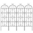 thumbnail image 4 of 4-Pack Rustproof Metal Garden Trellis for Climbing Plants, 71x20 Inches, Outdoor Plant Support Arch, 4 of 11