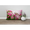 thumbnail image 4 of Flower Decor Butterfly Fliying on The Pink Rose Pillow Covers 12" x 20" Lumbar Pillow Covers Home Decorative Cotton Linen Cushion Case for Sofa Couch Housewarming Family Room Décor, 4 of 6