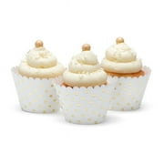 Hortense B. Hewitt 55538 Gold Dots Cupcake Wrap - Pack of 24