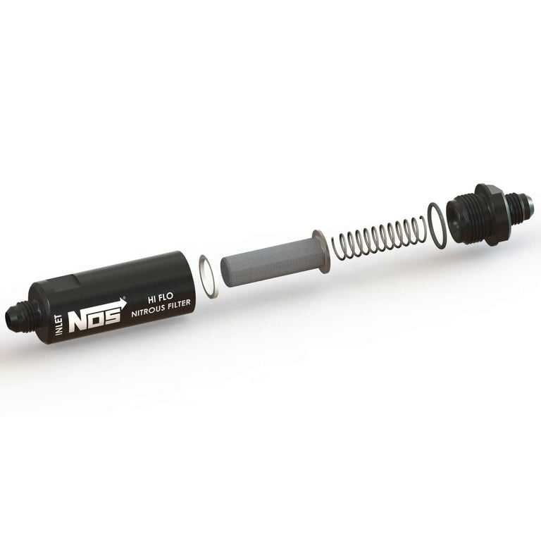NOS Nitrous Oxide 6AN Hi-Flo Nitrous Filter - Black 15556NOS NOS Nitrous Oxide 6AN Hi-Flo Nitrous Filter - Black 15556NOS
