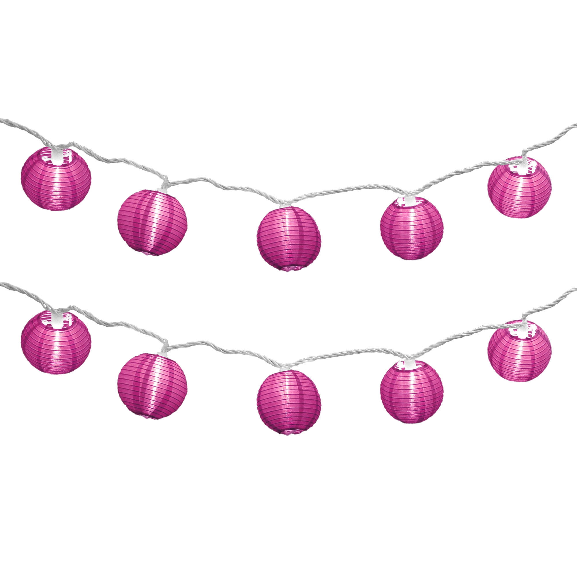 YULETIME Pink Lantern String Lights, 10 Count Nylon Lantern on 7.6' White  Wire, UL Listed 8 Spacing…See more YULETIME Pink Lantern String Lights, 10